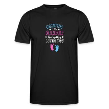Marraine - T-shirt sport Homme - noir - Devant - AI Model Male 178 dark (178cm)