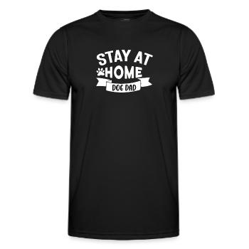 Dog daddy at home - Men's Functional T-Shirt - black - Front - AI Model Male 178 dark (178cm)