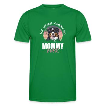 Bouvier bernois - T-shirt sport Homme - vert - Devant - AI Model Male 178 dark (178cm)