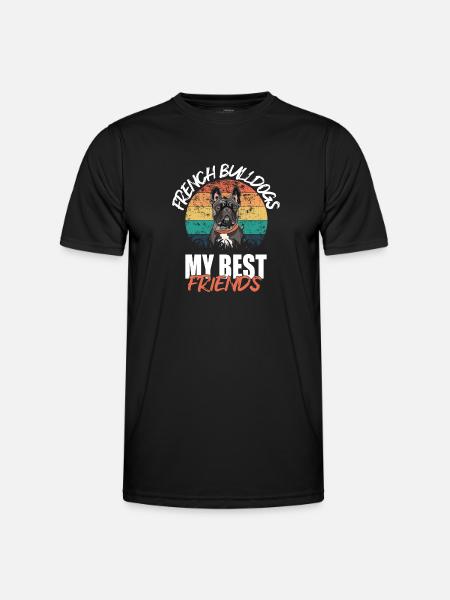 French Bulldog - Men's Functional T-Shirt - black