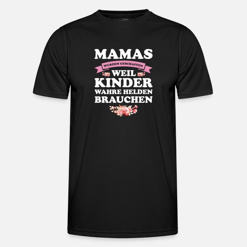 Mutter Mama Kinder Geschenk - Männer Funktions-T-Shirt - Schwarz