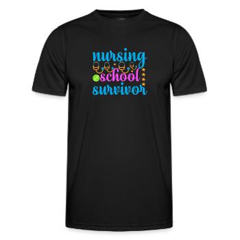 Krankenschwester Krankenhaus Not - Männer Funktions-T-Shirt - Schwarz - Vorne - AI Model Male 178 dark (178cm)