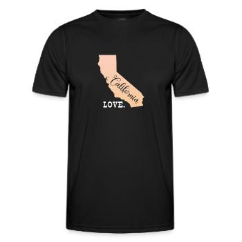 Kalifornien - Männer Funktions-T-Shirt - Schwarz - Vorne - AI Model Male 178 dark (178cm)