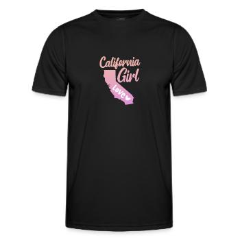 Kalifornien - Männer Funktions-T-Shirt - Schwarz - Vorne - AI Model Male 178 dark (178cm)