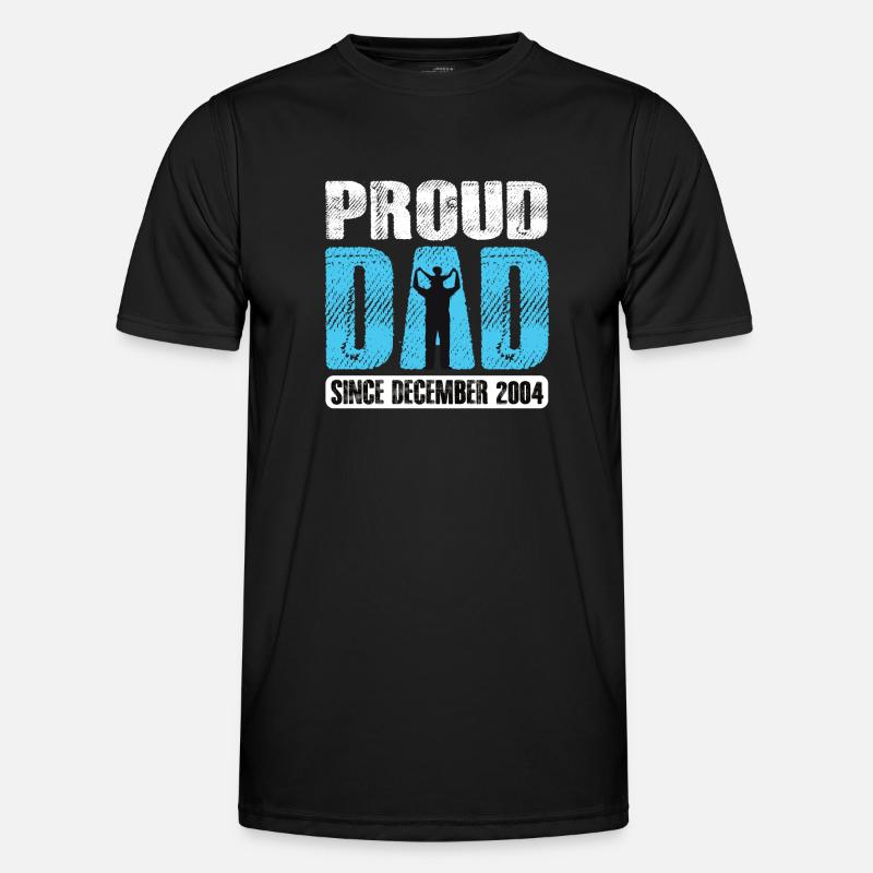 Proud Dad Since December 2004 Männer Funktions-T-Shirt