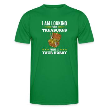 Orpaillage de l’or Prospecteurs d’or Chercheurs d’or - T-shirt sport Homme - vert - Devant - AI Model Male 178 dark (178cm)