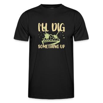 Gold Panning Gold Panning Gold Prospectors Gold Diggers - Men's Functional T-Shirt - black - Front - AI Model Male 178 dark (178cm)