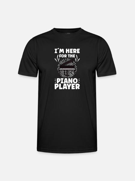Piano Player Funny Piano Keyboard - Men's Functional T-Shirt - black