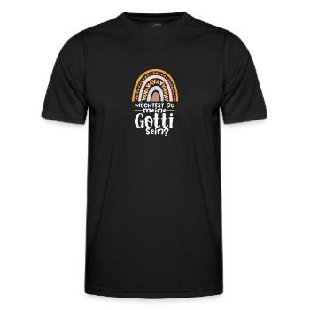 Marraine - T-shirt sport Homme - noir - Devant - AI Model Male 178 dark (178cm)