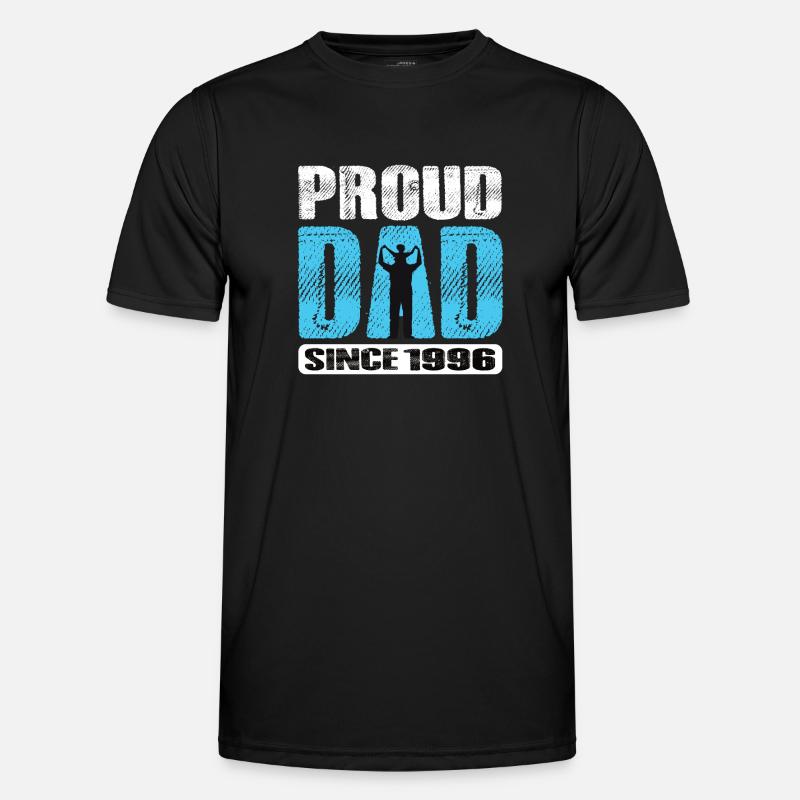 Proud Dad Since 1996 - Men's Functional T-Shirt - black