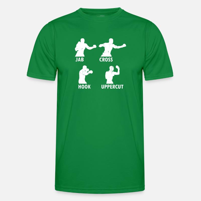 Boxe Arts Martiaux Boxe Jab Cross Hook Uppercut T-shirt sport Homme