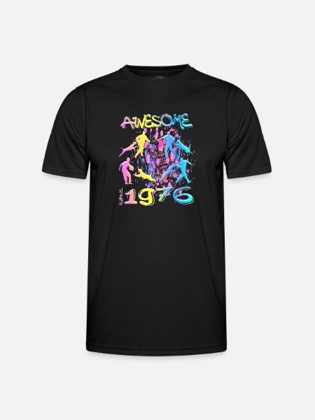 Awesome since 1976. Agility, Hundetraining - Männer Funktions-T-Shirt - Schwarz