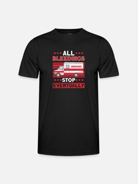 Paramedic First Responder Ambulance Driver - Men's Functional T-Shirt - black