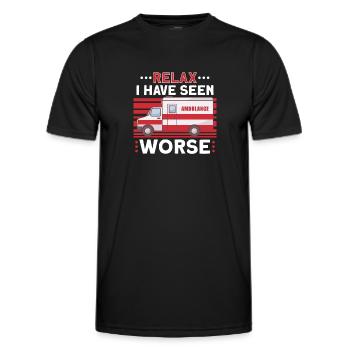 Paramedic First Responder Ambulance Driver - Men's Functional T-Shirt - black - Front - AI Model Male 178 dark (178cm)