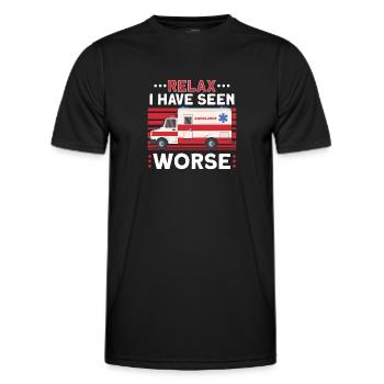 Paramedic First Responder Ambulance Driver - Men's Functional T-Shirt - black - Front - AI Model Male 178 dark (178cm)