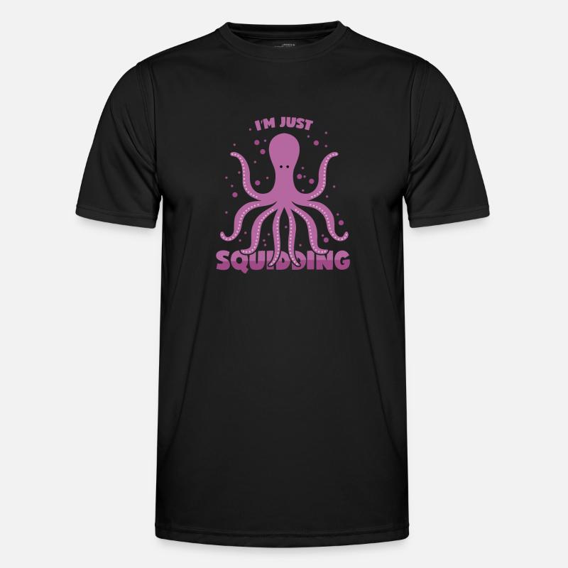 Octopus pun Kalmar sort Kraken pun T-shirt sport Homme