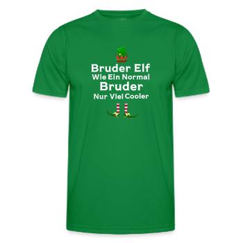 Bruder Elf Geschwister Geschenk - Männer Funktions-T-Shirt - Kelly Green - Vorne - AI Model Male 178 dark (178cm)