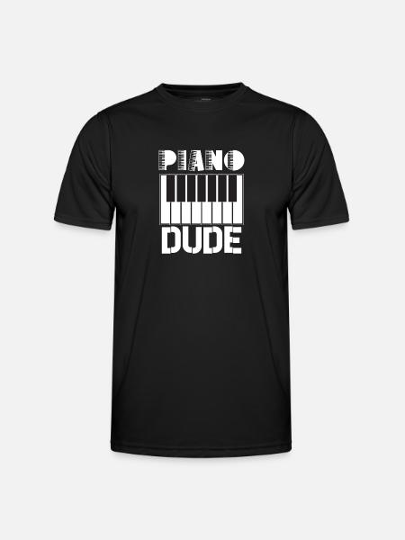 Piano Player Funny Piano Keyboard - Men's Functional T-Shirt - black