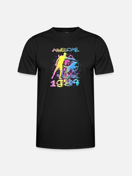 Awesome since 1984. Agility, Hundetraining - Men's Functional T-Shirt - black