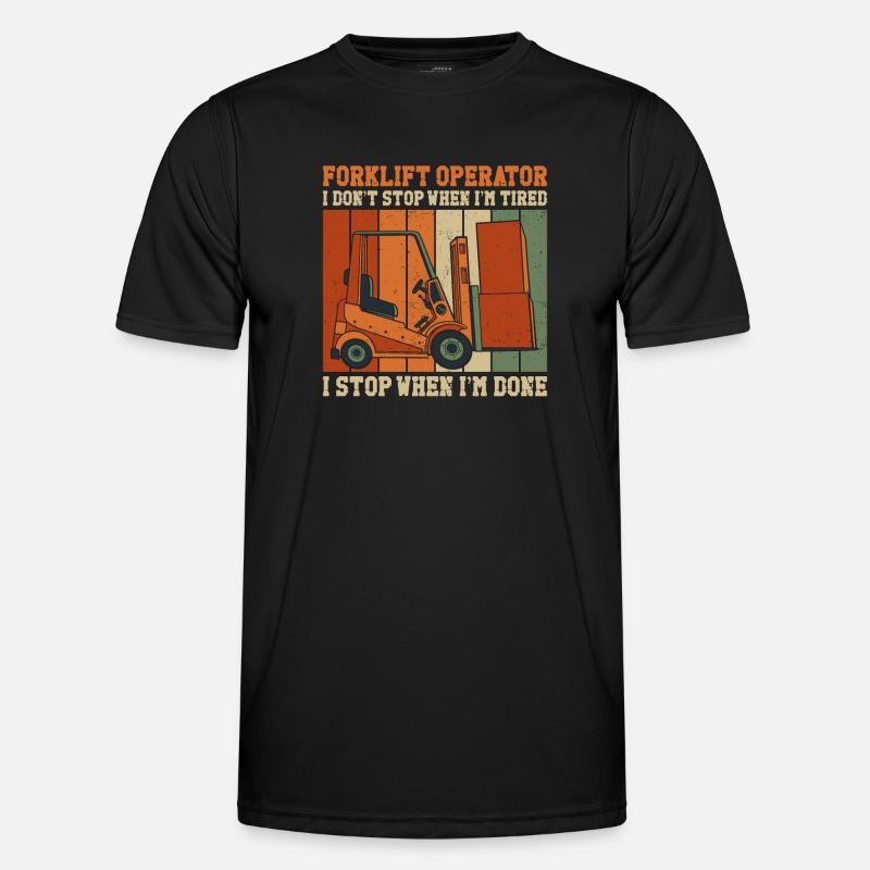 Certified Forklift Truck Operator Männer Funktions-T-Shirt
