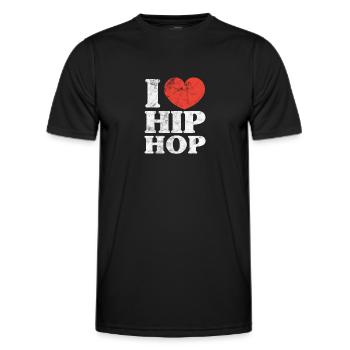 Hip Hop - Männer Funktions-T-Shirt - Schwarz - Vorne - AI Model Male 178 dark (178cm)
