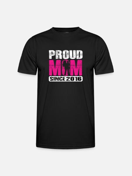 Proud Mom Since 2016 - Men's Functional T-Shirt - black