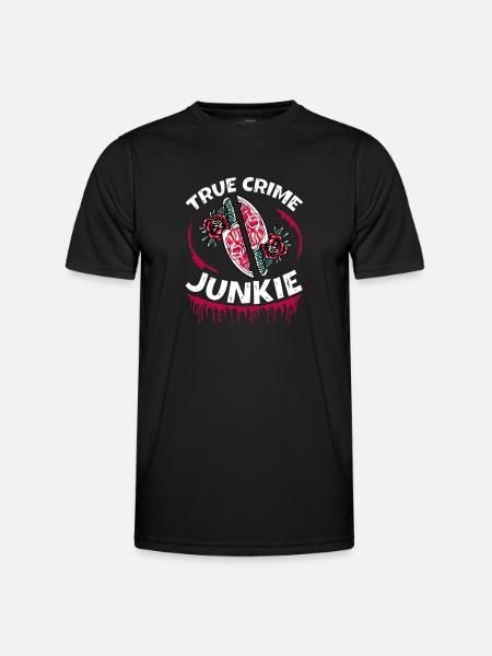 True Crime Junkie - Men's Functional T-Shirt - black