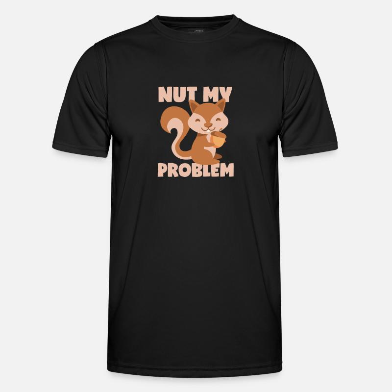 Eichhörnchen: Nicht mein Problem! Männer Funktions-T-Shirt