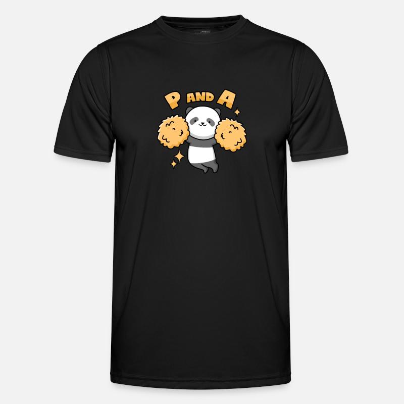 Panda Cheerleaders - Men's Functional T-Shirt - black