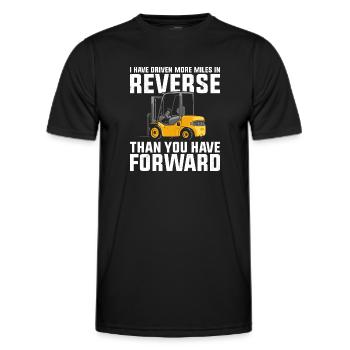 Certified Forklift Truck Operator - Männer Funktions-T-Shirt - Schwarz - Vorne - AI Model Male 178 dark (178cm)