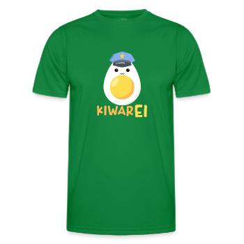 Kiwarei Österreich Polizei lustiges Ei Kostüm - Männer Funktions-T-Shirt - Kelly Green - Vorne - AI Model Male 178 dark (178cm)