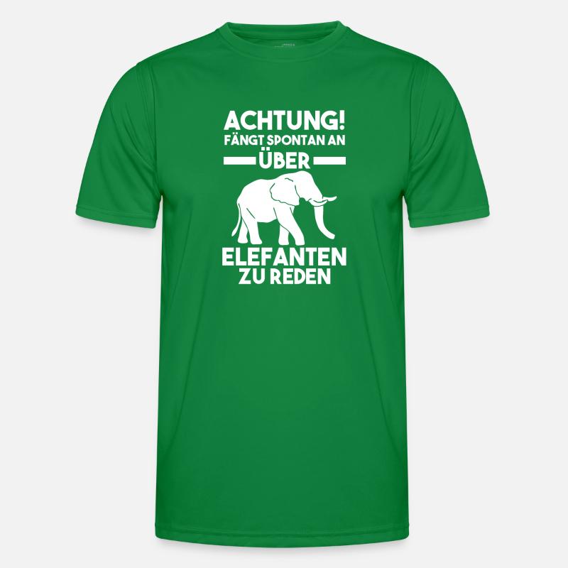 Dickhäuter Rüsseltier Elefant Männer Funktions-T-Shirt