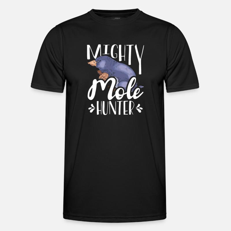 Mighty Mole Hunter - Men's Functional T-Shirt - black