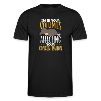 affecter votre concentration - T-shirt sport Homme - noir - Devant - AI Model Male 178 dark (178cm)