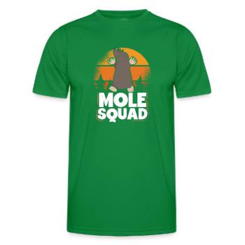 Soleil vintage de l’escouade de taupes - T-shirt sport Homme - vert - Devant - AI Model Male 178 dark (178cm)