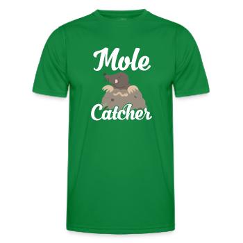 Chasseur de taupes - T-shirt sport Homme - vert - Devant - AI Model Male 178 dark (178cm)