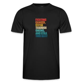 Krebs - Männer Funktions-T-Shirt - Schwarz - Vorne - AI Model Male 178 dark (178cm)