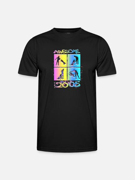 Awesome since 2005. Agility, Hundetraining - Men's Functional T-Shirt - black