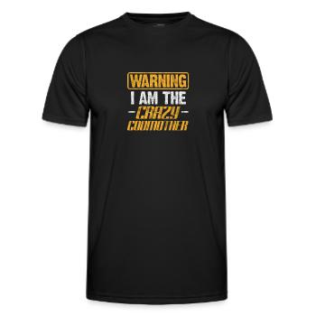 Marraine Tante Marraine Baptême Nièce Neveu Cadeau - T-shirt sport Homme - noir - Devant - AI Model Male 178 dark (178cm)