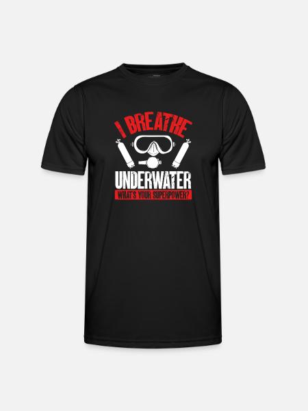 I underwater - Men's Functional T-Shirt - black