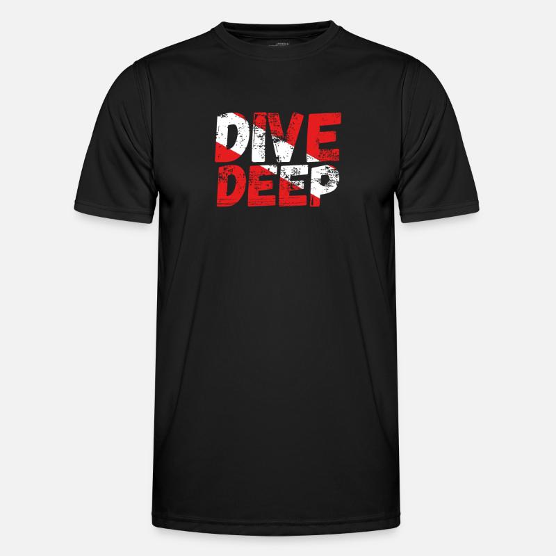 Dive deep A diver - Men's Functional T-Shirt - black