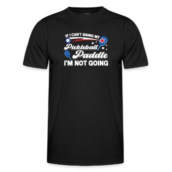 Pickleball si je ne peux pas apporter mon - T-shirt sport Homme - noir - Devant - AI Model Male 178 dark (178cm)