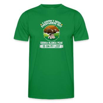 Sierra Blanca Peak Is On My List Hiking Camping - Männer Funktions-T-Shirt - Kelly Green - Vorne - AI Model Male 178 dark (178cm)