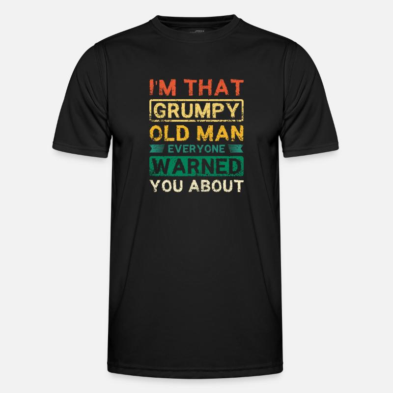 I'm that grumpy old man - Männer Funktions-T-Shirt - Schwarz