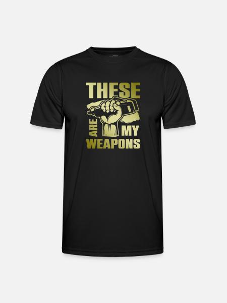 Barber weapons - Men's Functional T-Shirt - black