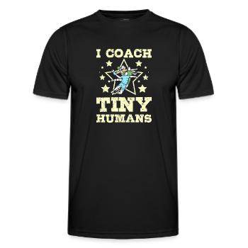 J’entraîne de minuscules humains Handball - T-shirt sport Homme - noir - Devant - AI Model Male 178 dark (178cm)