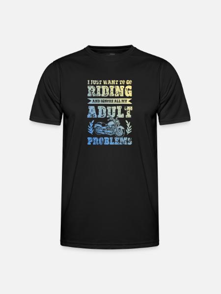 Ride Motorcycle - Men's Functional T-Shirt - black