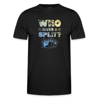 Bowling Split - T-shirt sport Homme - noir - Devant - AI Model Male 178 dark (178cm)