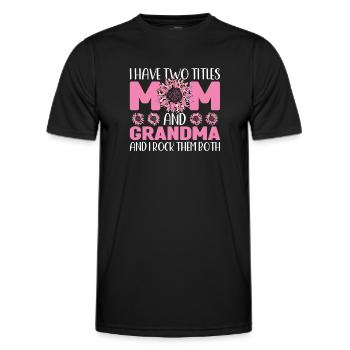 mother mum mom mum Geschenk - Männer Funktions-T-Shirt - Schwarz - Vorne - AI Model Male 178 dark (178cm)