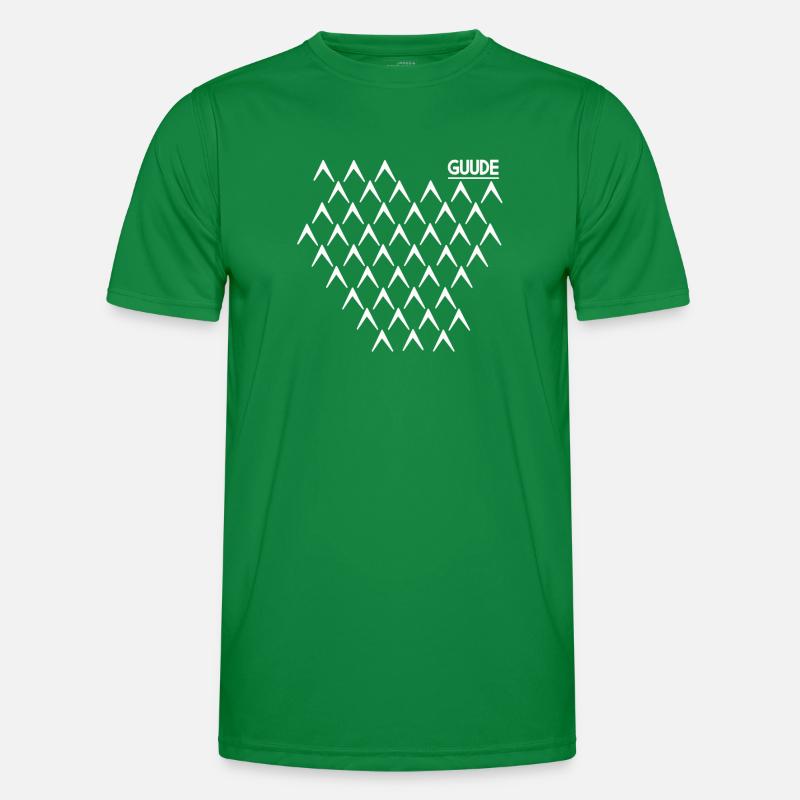 Guude Ribbed Abbelwoiglas pattern Cider Bembel Men's Functional T-Shirt